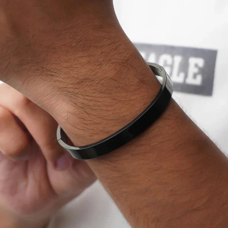 Black Cuff Bracelet - image 1