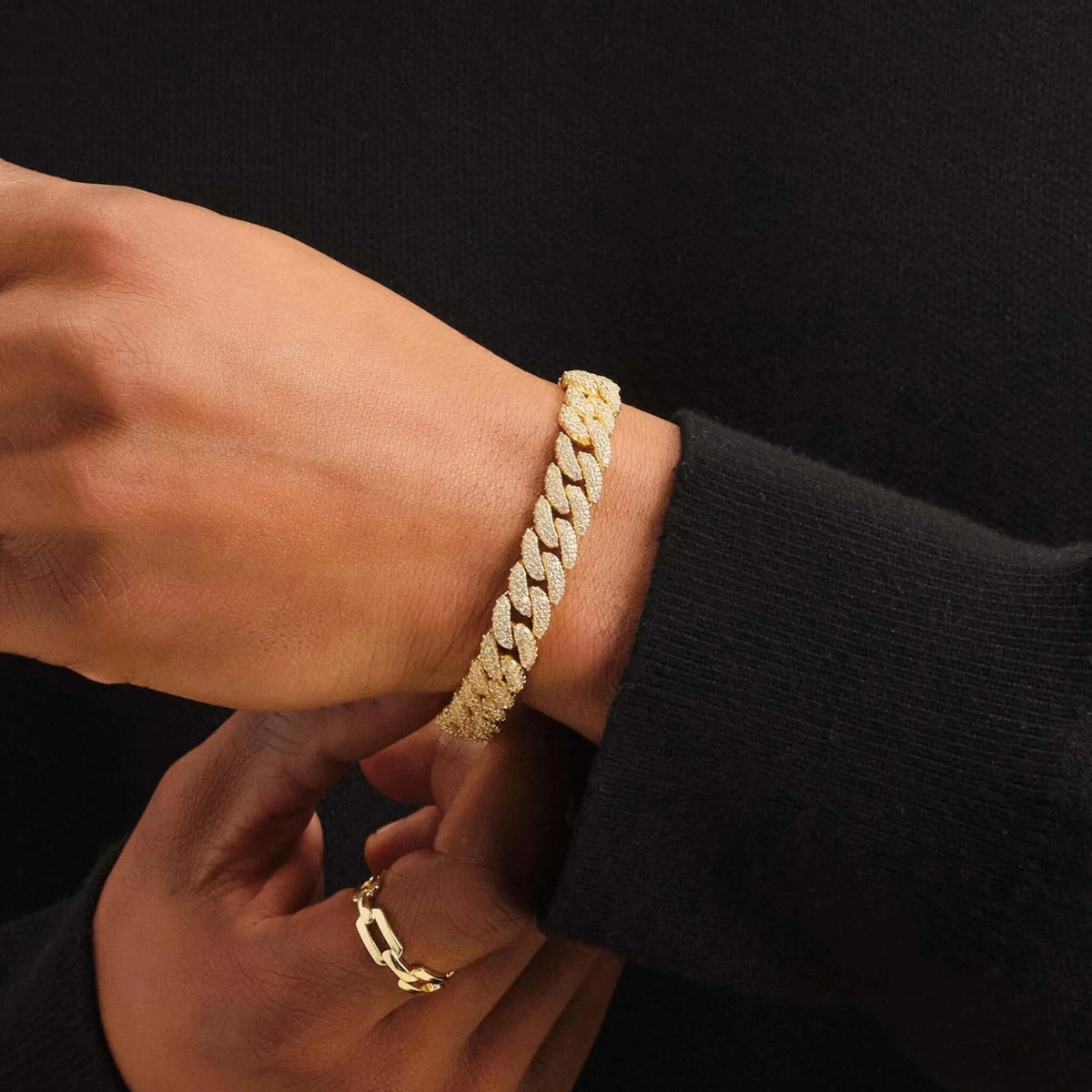 Iced Out Cuban Gold Set - 10mm - image 2