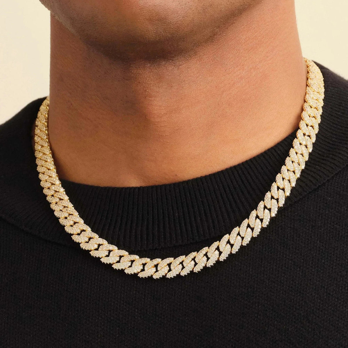 Iced Out Cuban Gold Set - 10mm - image 4