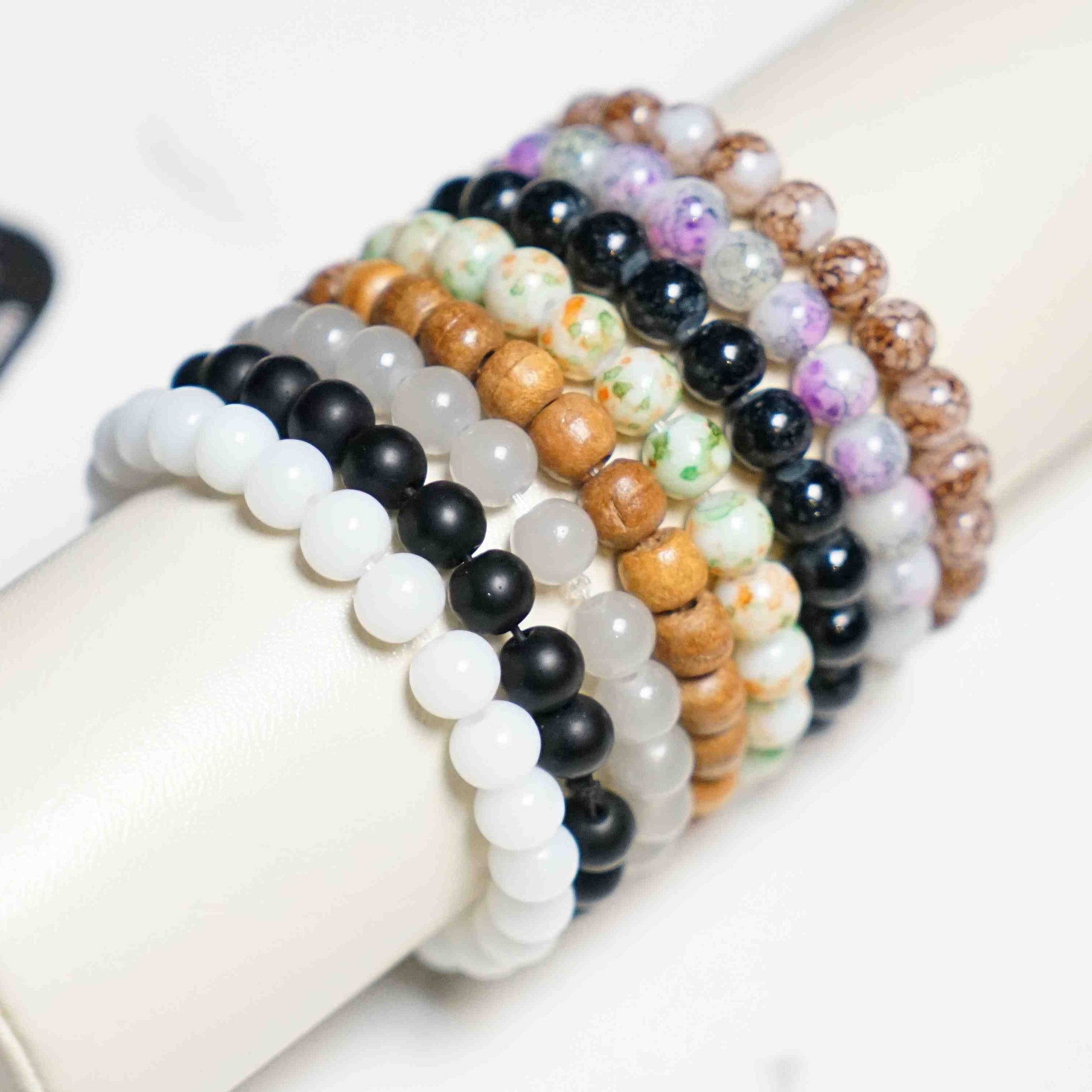 Pack Of 8 Stone Beaded Bracelet - image 1