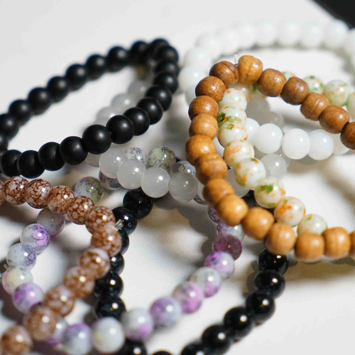 Pack Of 8 Stone Beaded Bracelet - image 2
