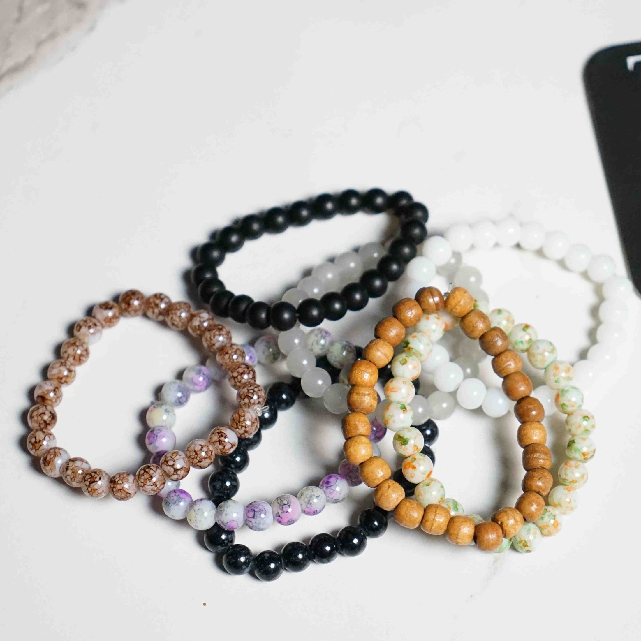 Pack Of 8 Stone Beaded Bracelet - image 3
