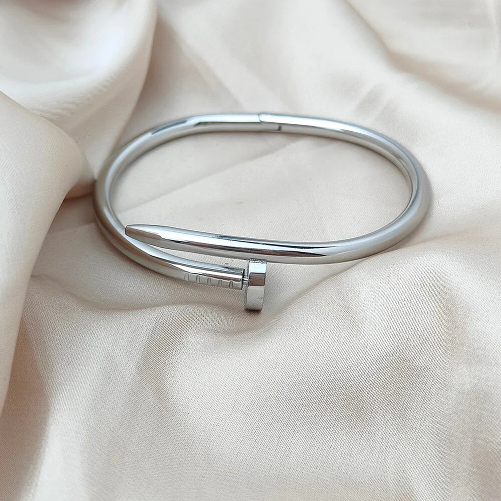 Silver Nail Bracelet - image 1