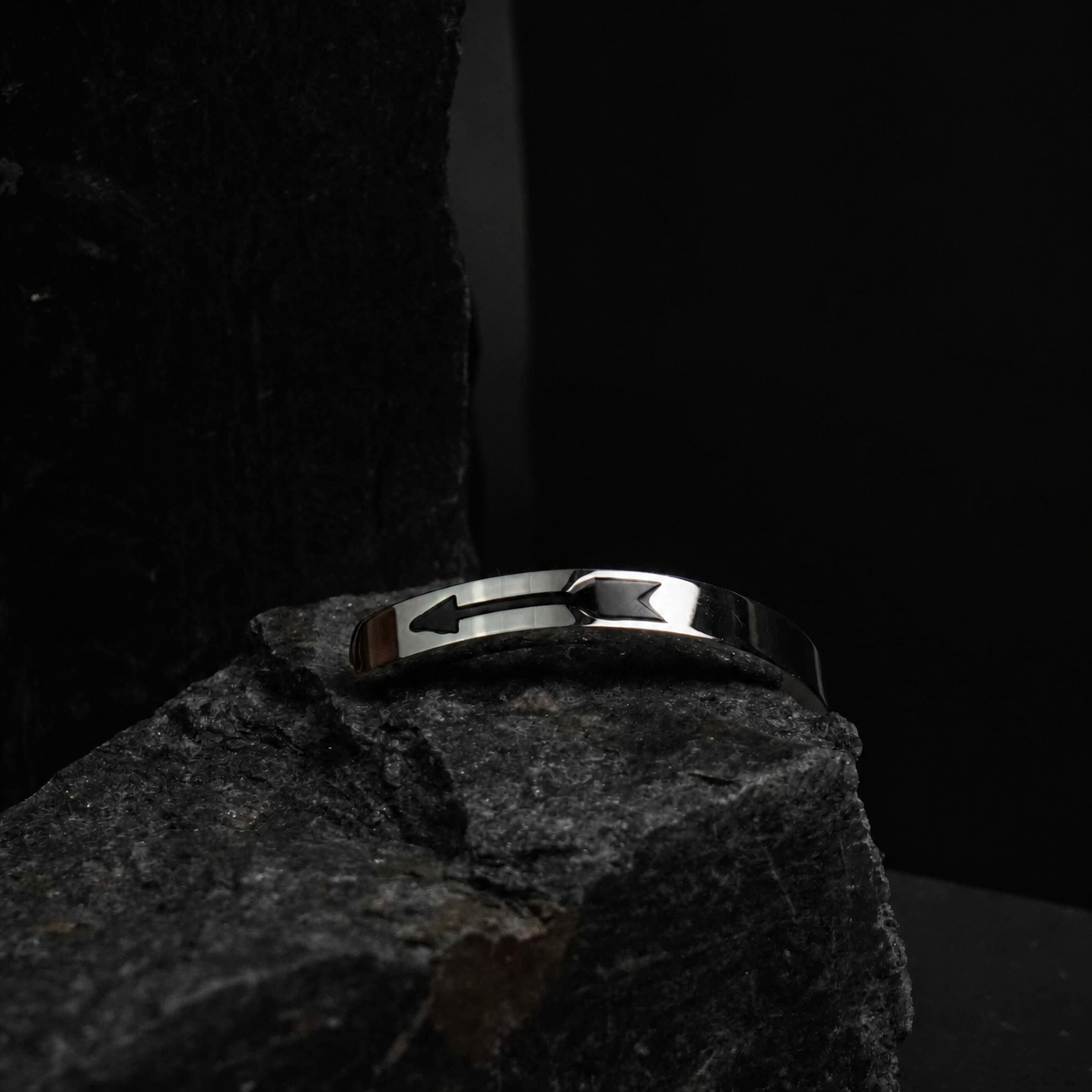 Silver Trendy Cuff Bracelet - image 4