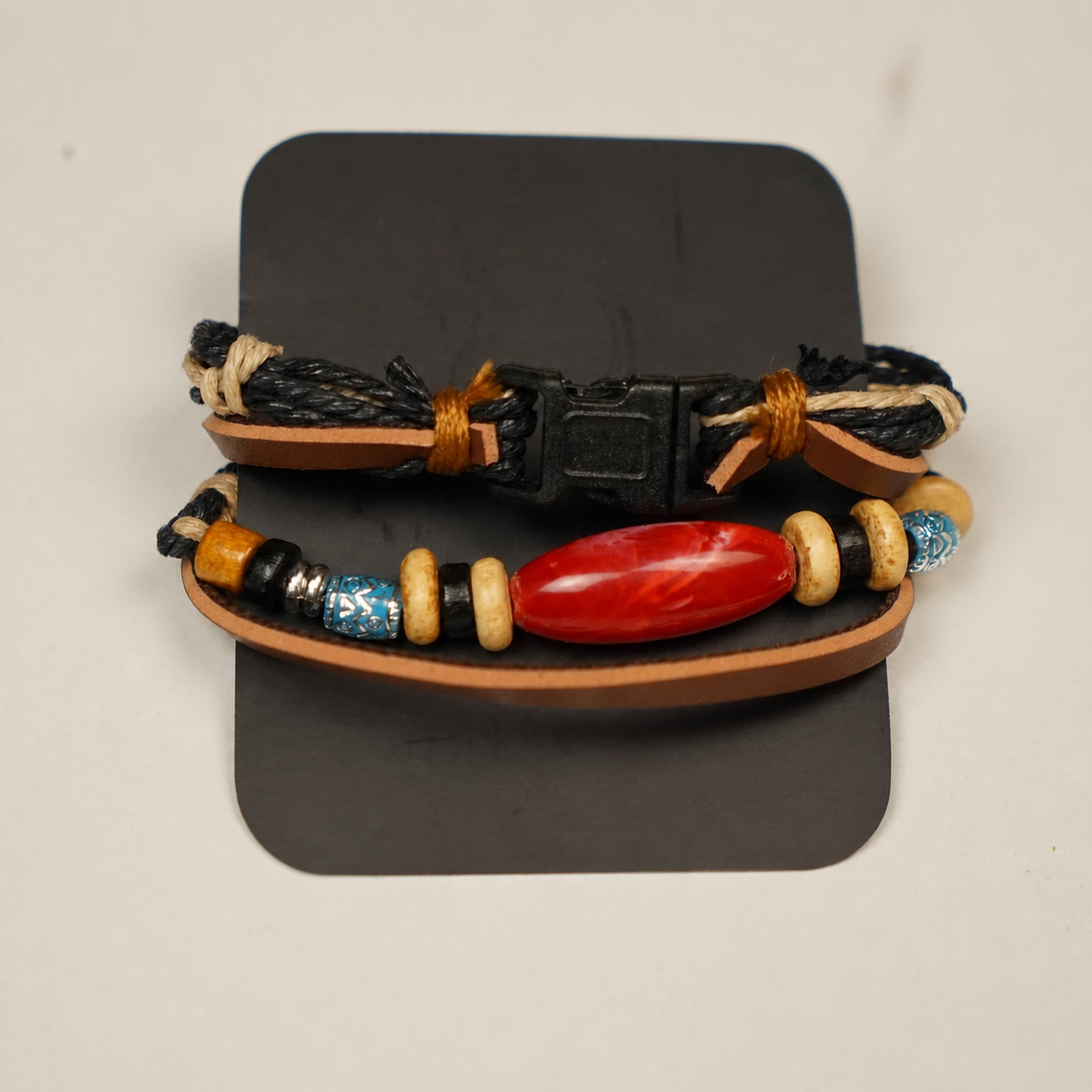Turkish-Leather Bracelet Stack - image 3