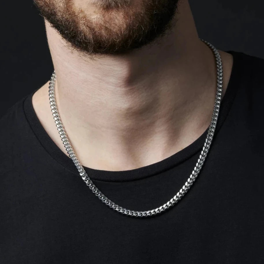 Cuban Chain & Bracelet Set 4mm - image 1