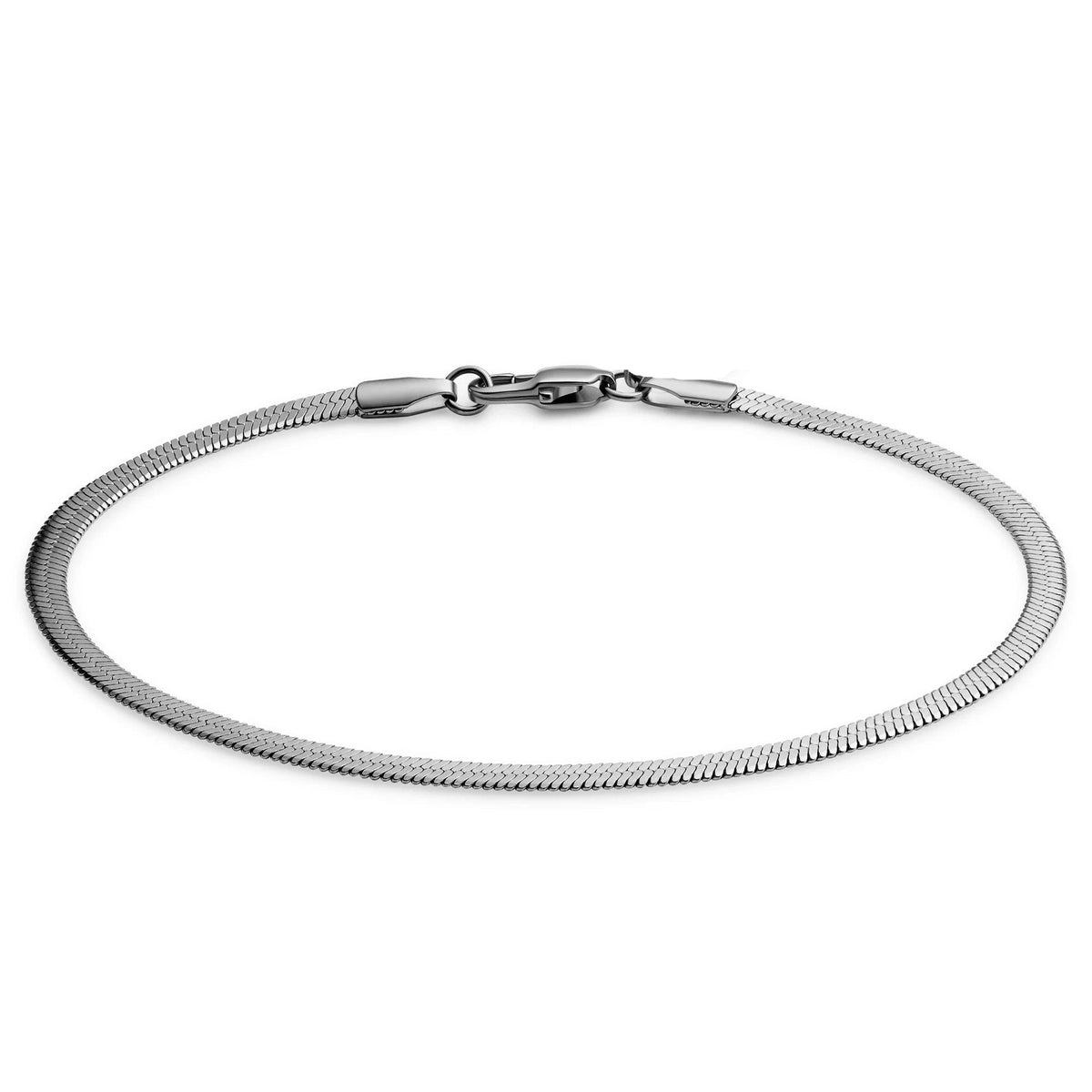 Silver Snake Chain & Bracelet Set 4mm - image 3