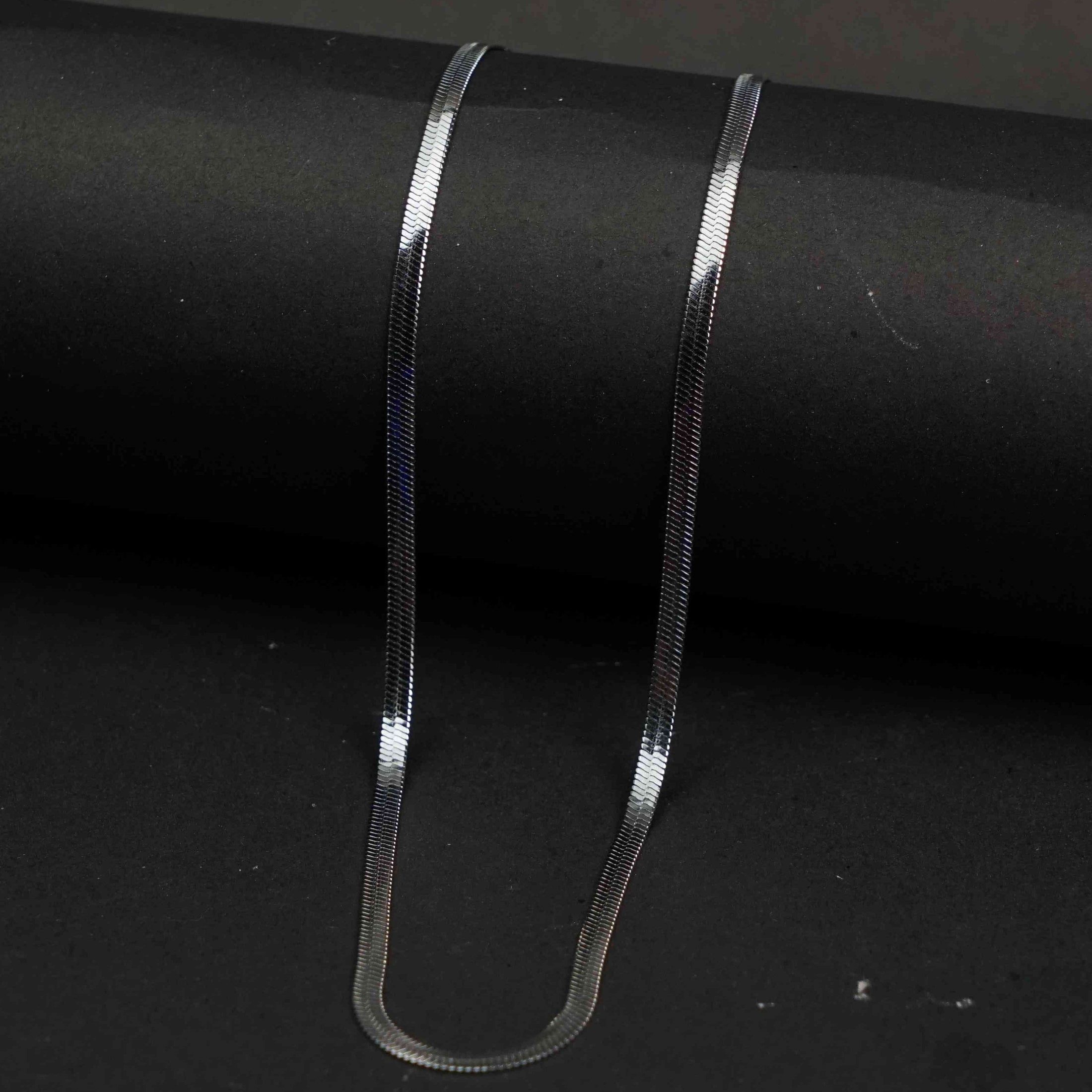 Silver Snake Chain & Bracelet Set 4mm - image 4