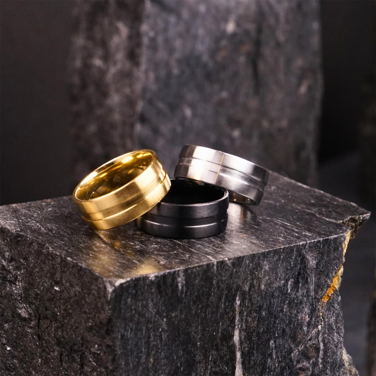 Silver Band Ring - 8 mm - image 2