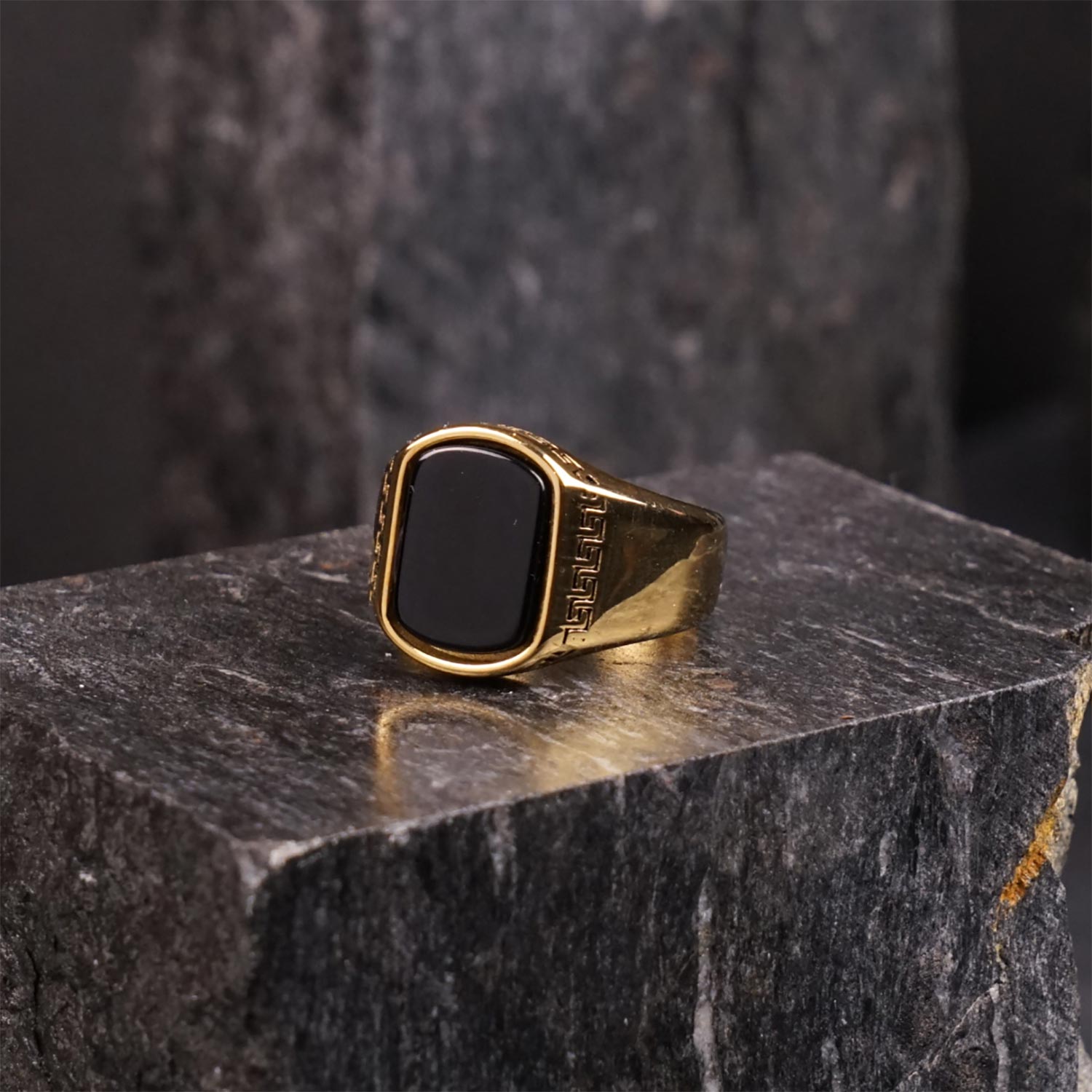 Golden Royal Medusa Ring - image 1