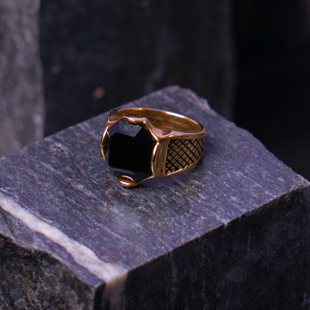 Golden Turkish Greek Ring - image 1