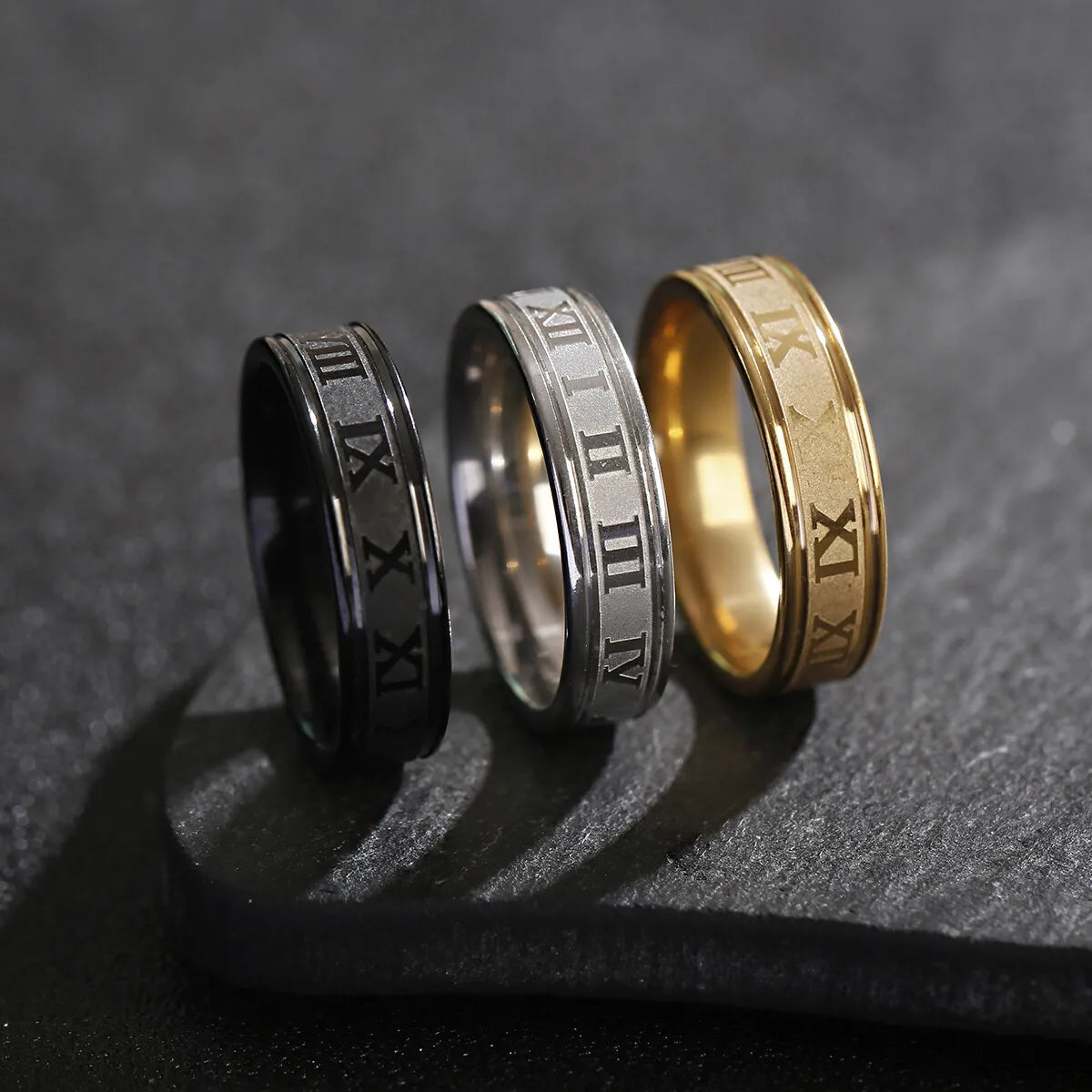 Golden Vintage Roman Ring - 5 mm - image 2