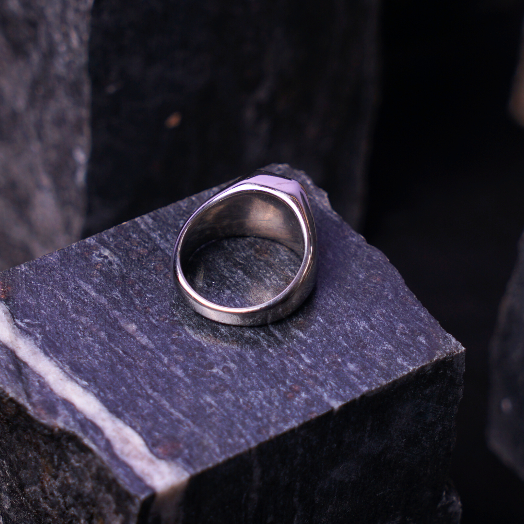 Silver Blue Stone Ring - image 2
