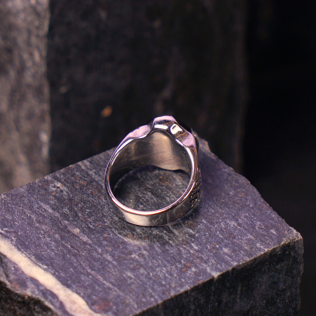 Silver Turkish Greek Ring - image 2