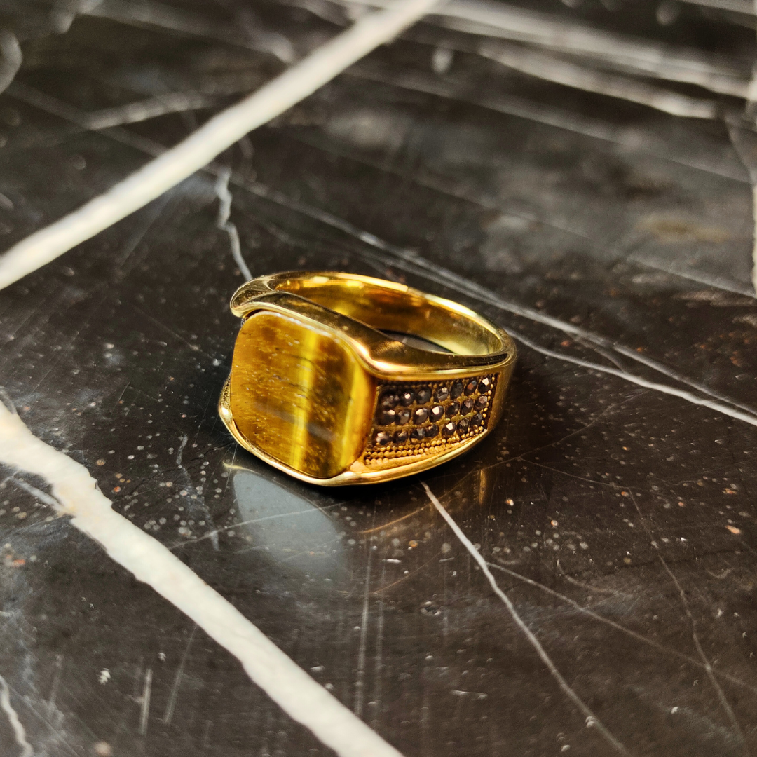 Turkish Tiger Eye Signet